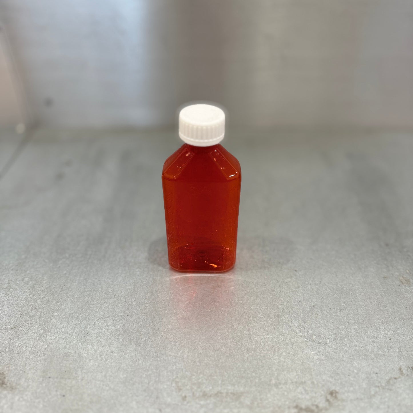 Oval RX Liquid Bottles with Caps Amber