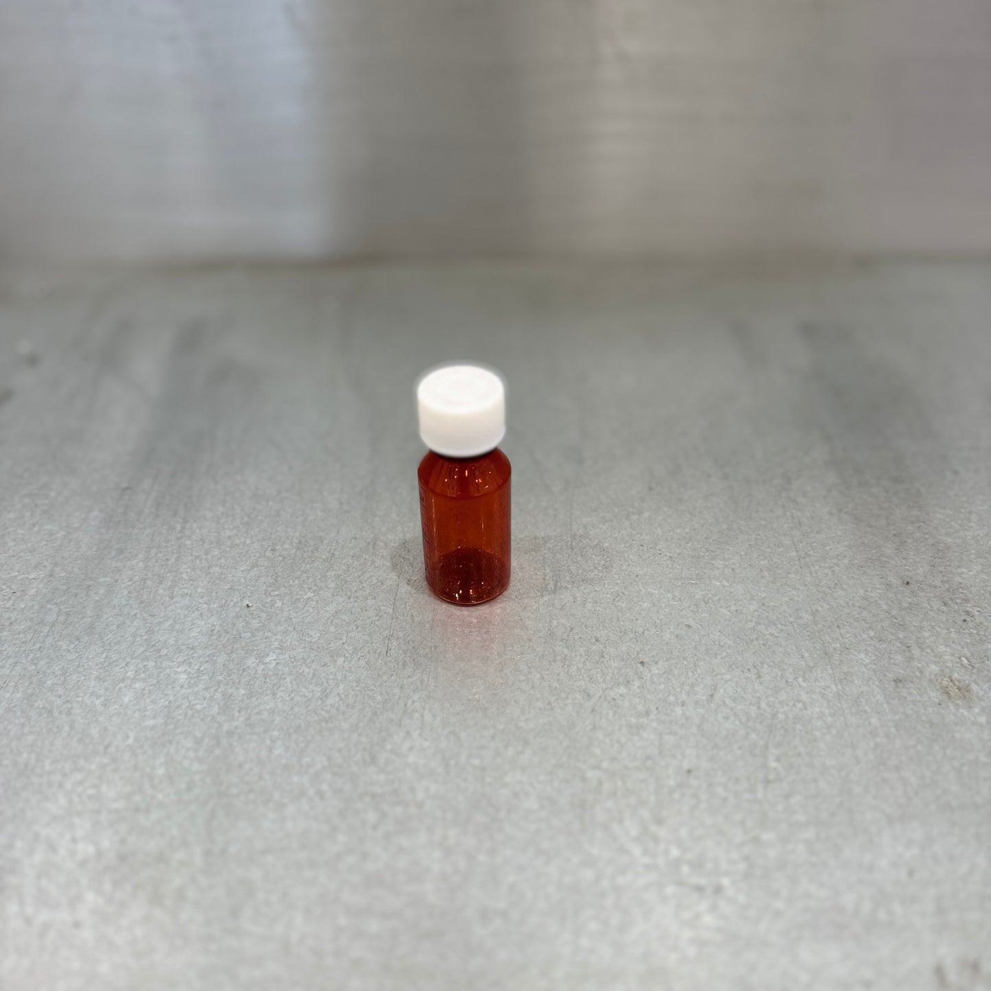 Oval RX Liquid Bottles with Caps Amber